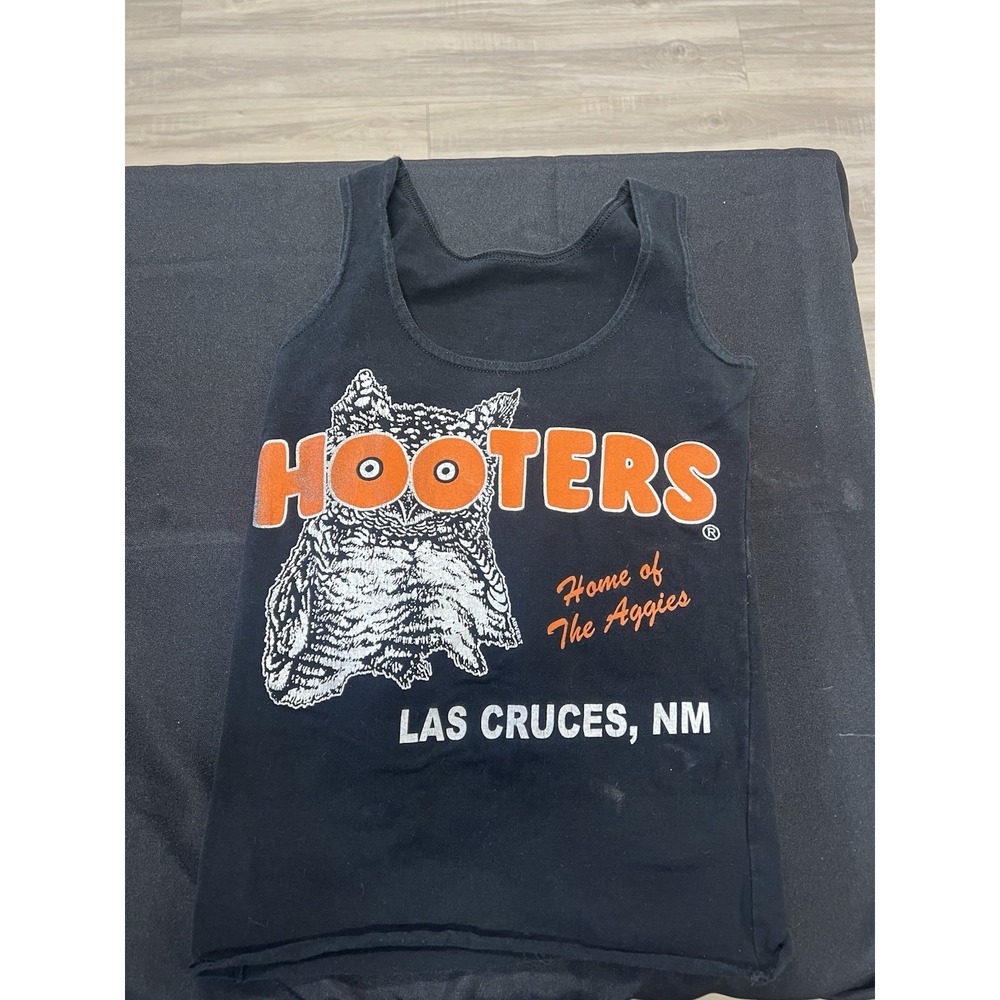 Hooters Las Cruces Nm Owl Black XS Tank Top Uniform Official Waitress